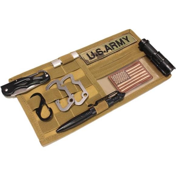 Molle Visor Panel Organizer, Tactical Car Sun Visor Cover, Storage Holder Pouch - Picture 1 of 5